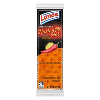 Lance Nashville Hot Cheddar Sandwich Crackers 1.41oz 10ct ($5.00/pc)