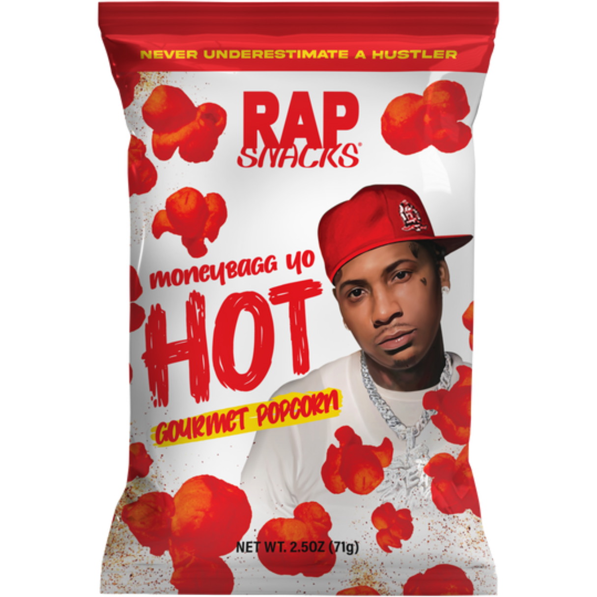 Rap Snacks MoneyBagg Yo Hot Gourmet Popcorn 2.25oz - 24ct – I Got Your ...