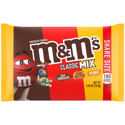 M&M's Classic Mix Share Size 2.5oz - 18ct