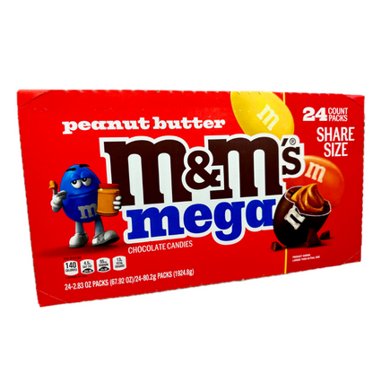 M&M's Mega Peanut Butter Share Size 2.83oz - 24ct