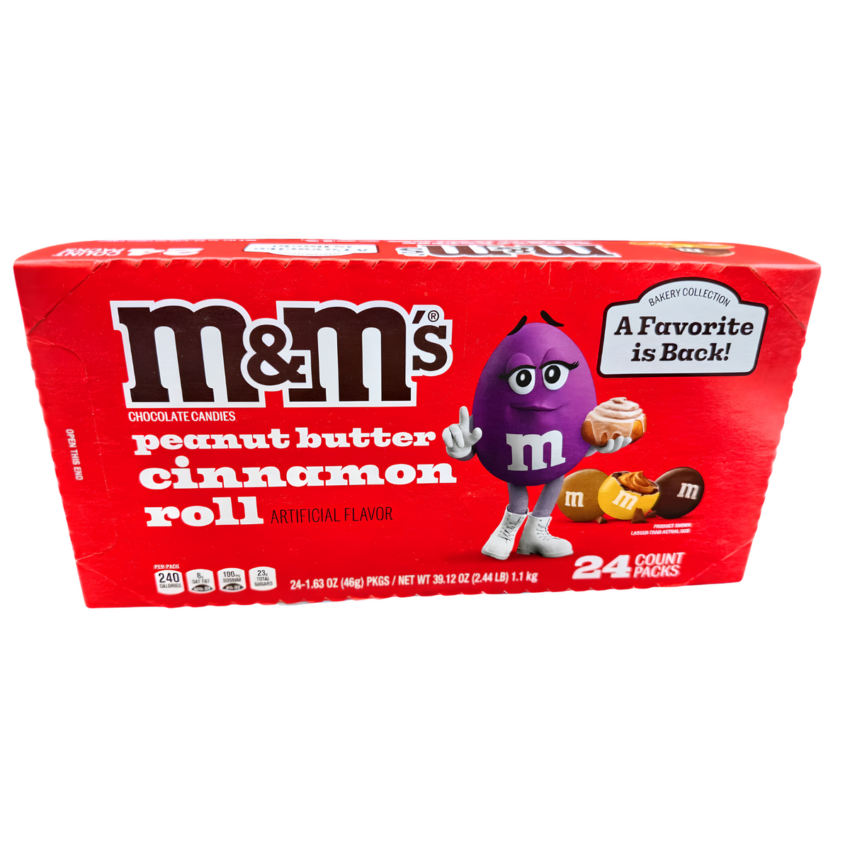 M&M’s Peanut Butter Cinnamon Roll 1.63oz 24ct