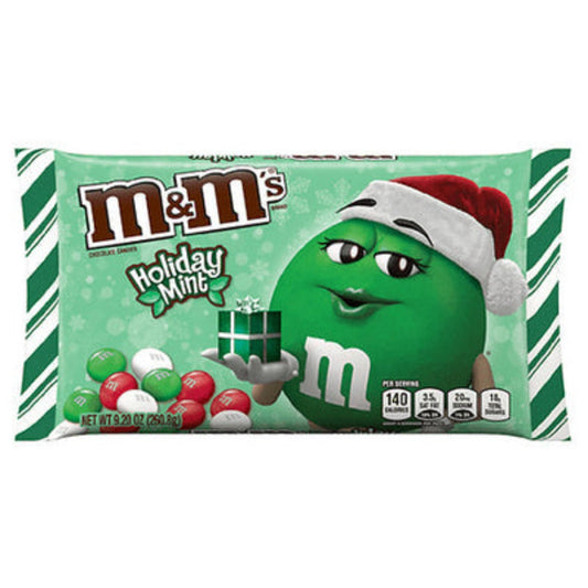 M&M's Mint Christmas Bag  9.2oz - 12ct