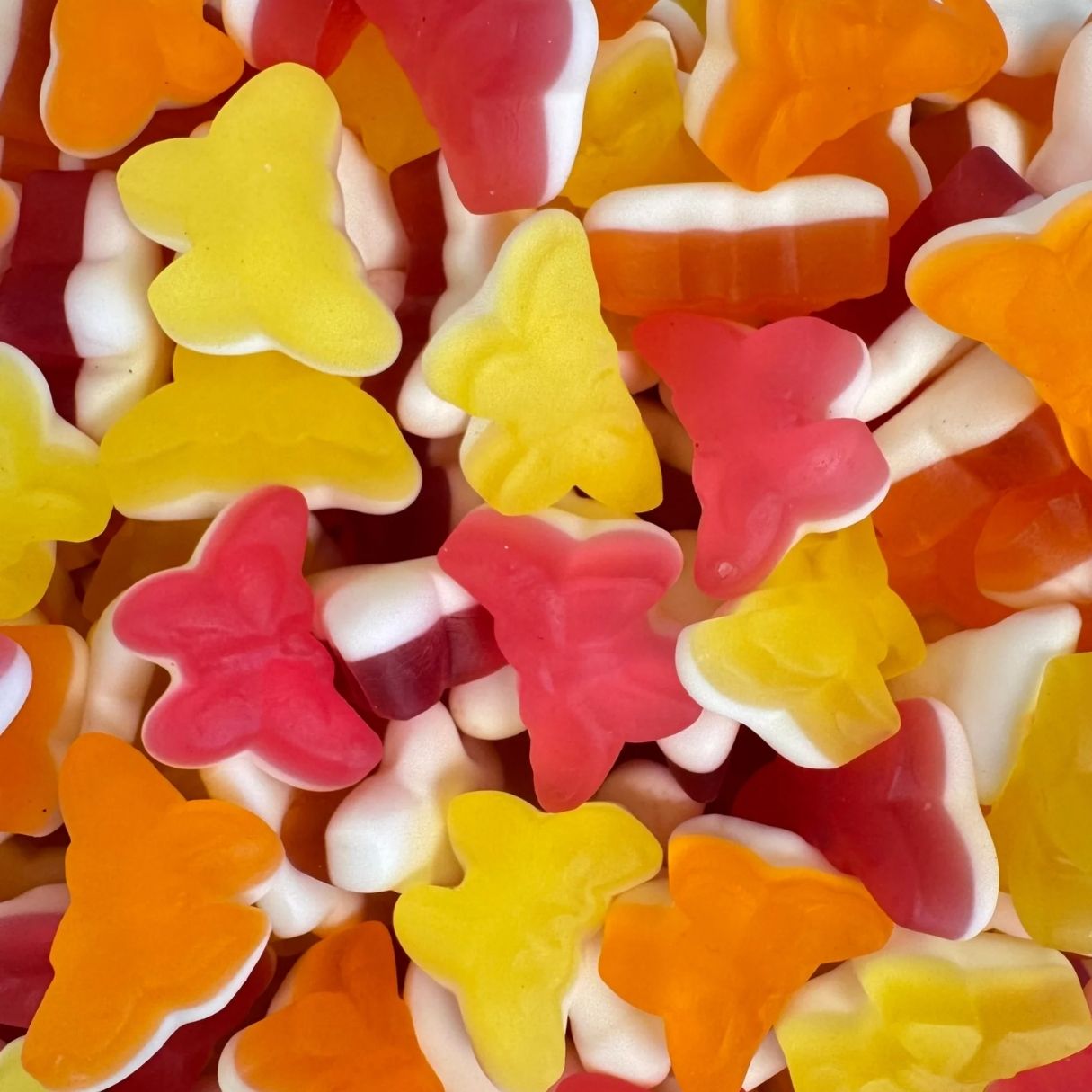 Malaco Duo Gummi Butterflies Gummy Candy Bulk Bag 6.60lb