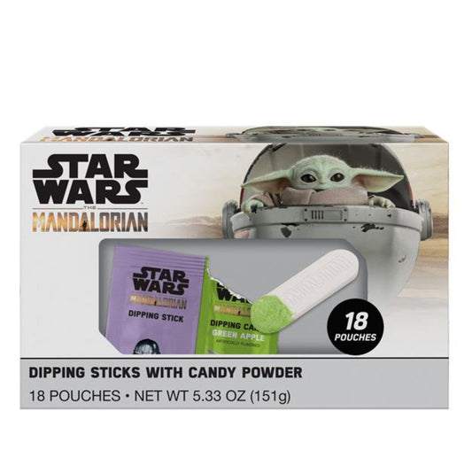 Star Wars The Mandalorian Dipping Sticks & Powder Candy Friendship Exchange 5.33oz - 8ct