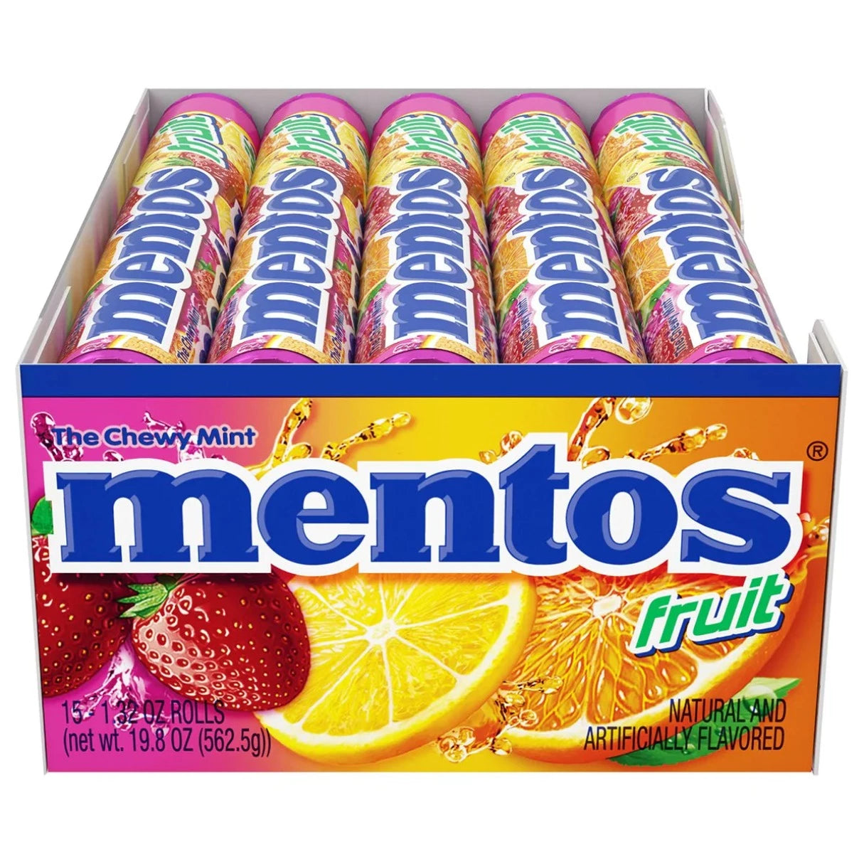 Mentos Fruit Chewy Mints 1.32oz - 15ct