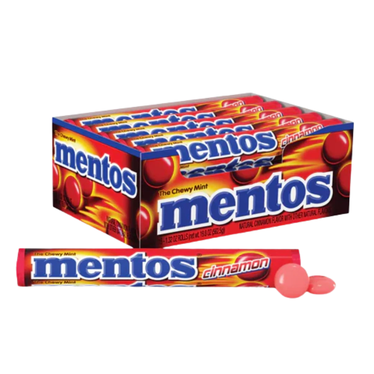 Mentos Chewy Mints  Cinnamon 1.32oz - 15ct