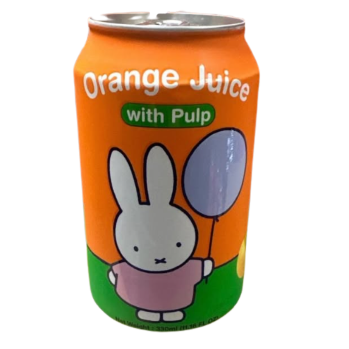 Miffy Natural Orange Juice with Pulp 11.16oz 4ct