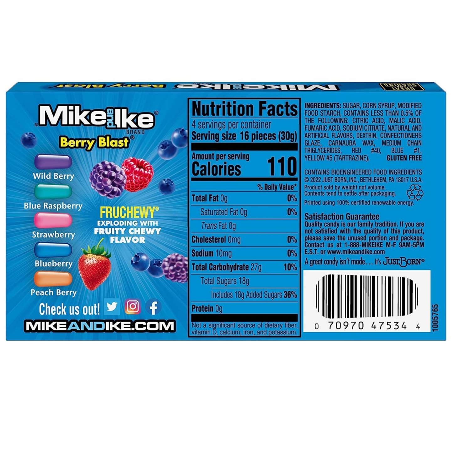 Mike & Ike Berry Theater Box 5oz 12ct