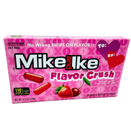 Mike & Ike Flavor Crush Valentine's Candy Theater Box 4.25oz - 12ct