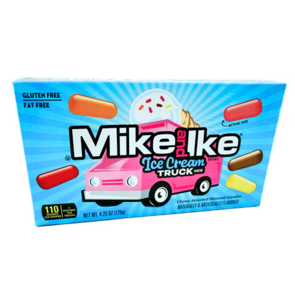 Mike & Ike Ice Cream Truck Mix Candy - 4.25oz 12ct