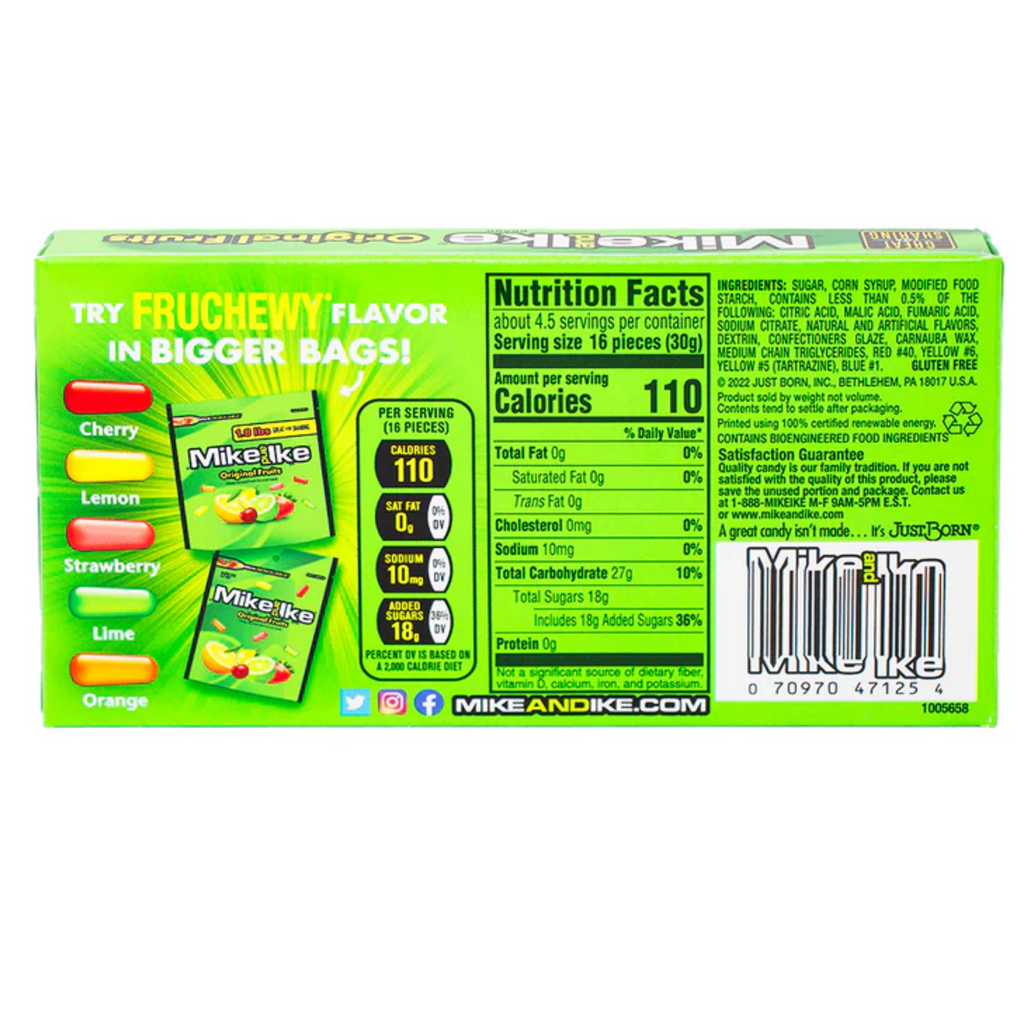 Mike & Ike Original Theater Box 5oz  - 12ct