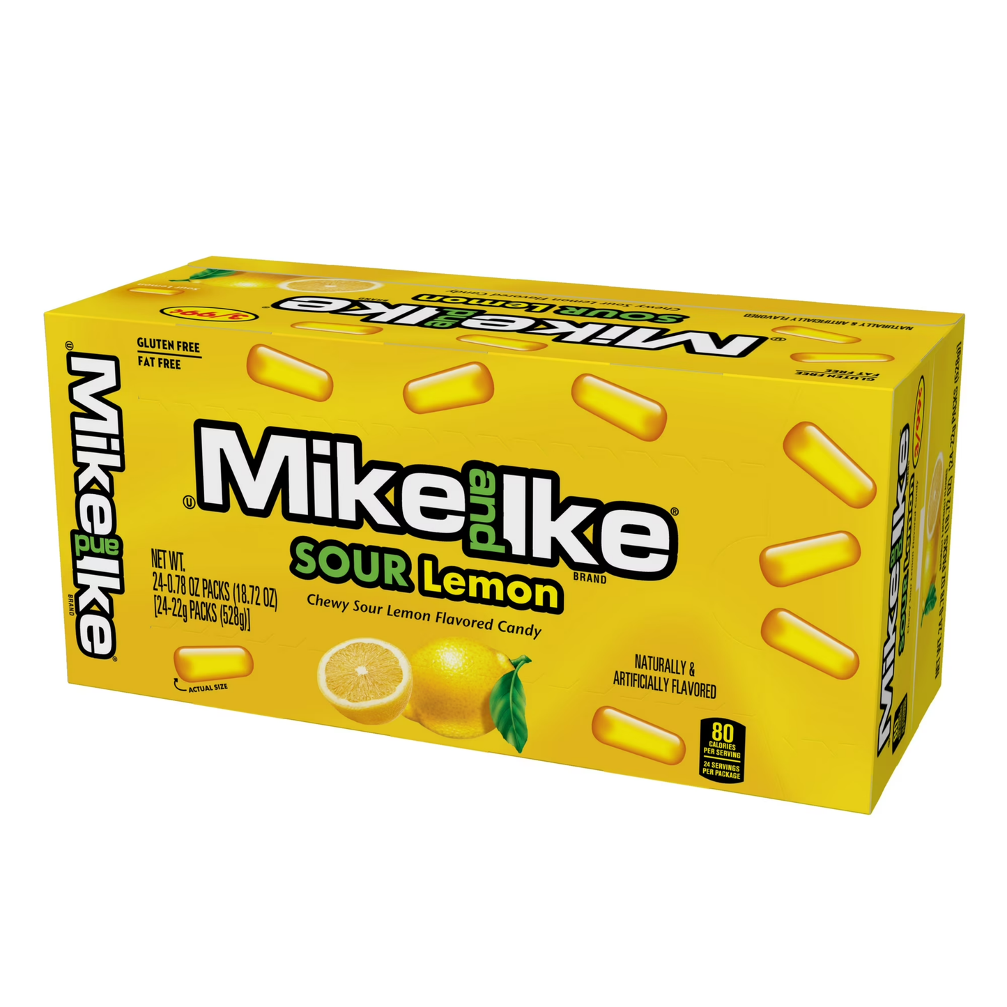 Mike & Ike Sour Lemon 0.78oz - 24ct (Pre priced)