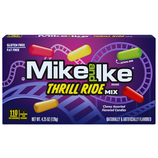 Mike & Ike Thrill Ride Mix - 4.25oz 12ct