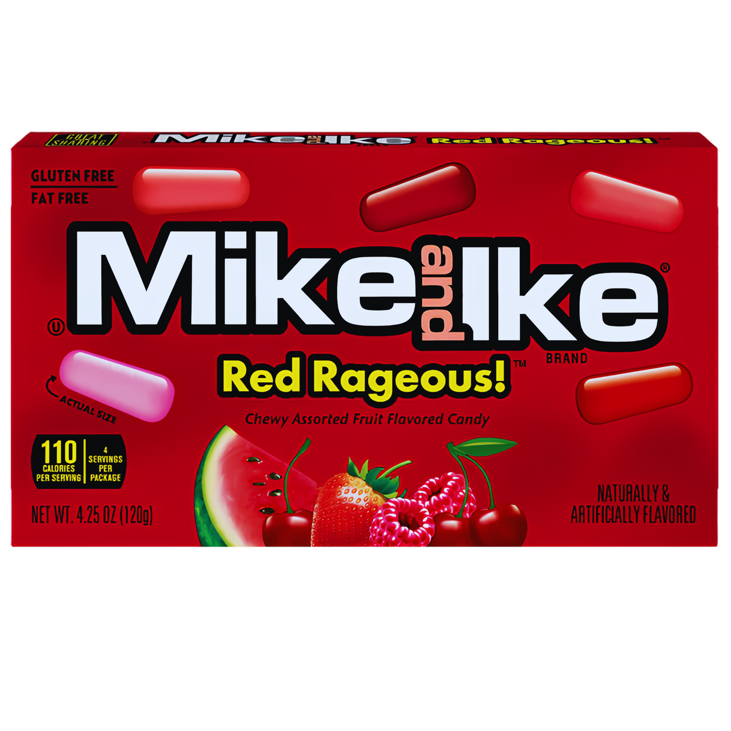 Mike & Ike Red Rageous Theater Box 4.25oz - 12ct