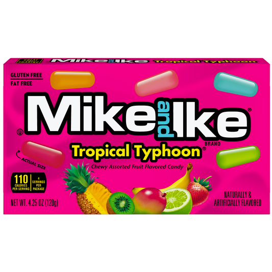 Mike & Ike Tropical Typhoon Candies Theater Box 4.25oz - 12ct