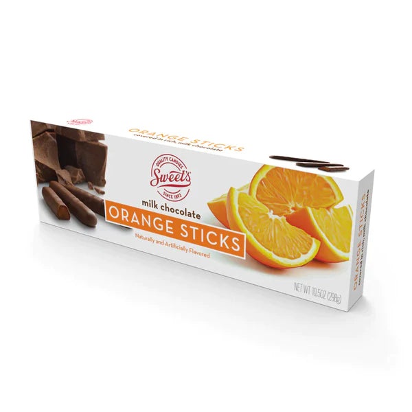 Milk Chocolate Sticks Orange 10.5oz -12ct