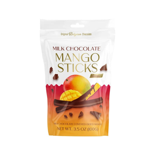 Beemax Milk Chocolate Covered Mango Sticks 3.5oz - 12ct