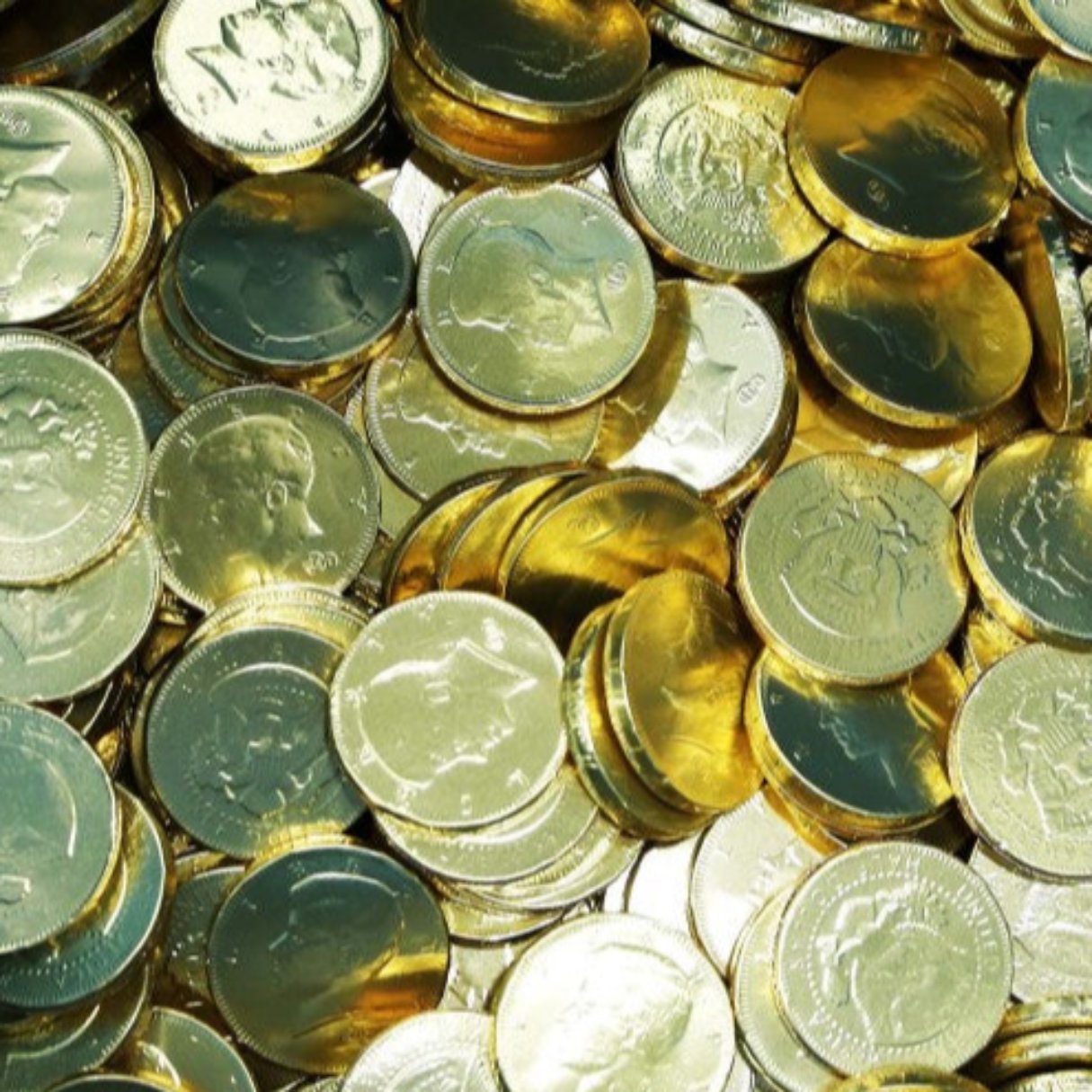 Gold Coins Chocolate Half Dollars Bulk -  24lb