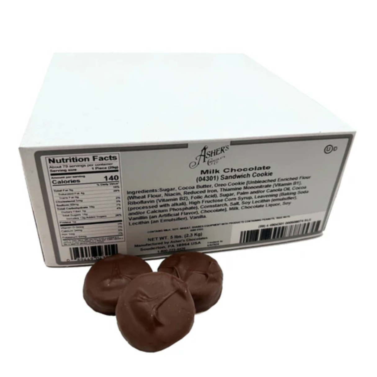 Asher's Milk Chocolate Covered Oreo Cookies - 5lb
