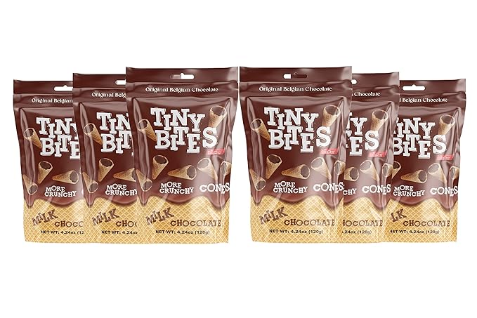 Beemax Tiny Bites Milk Chocolate Waffle Cones 4.24oz - 12ct