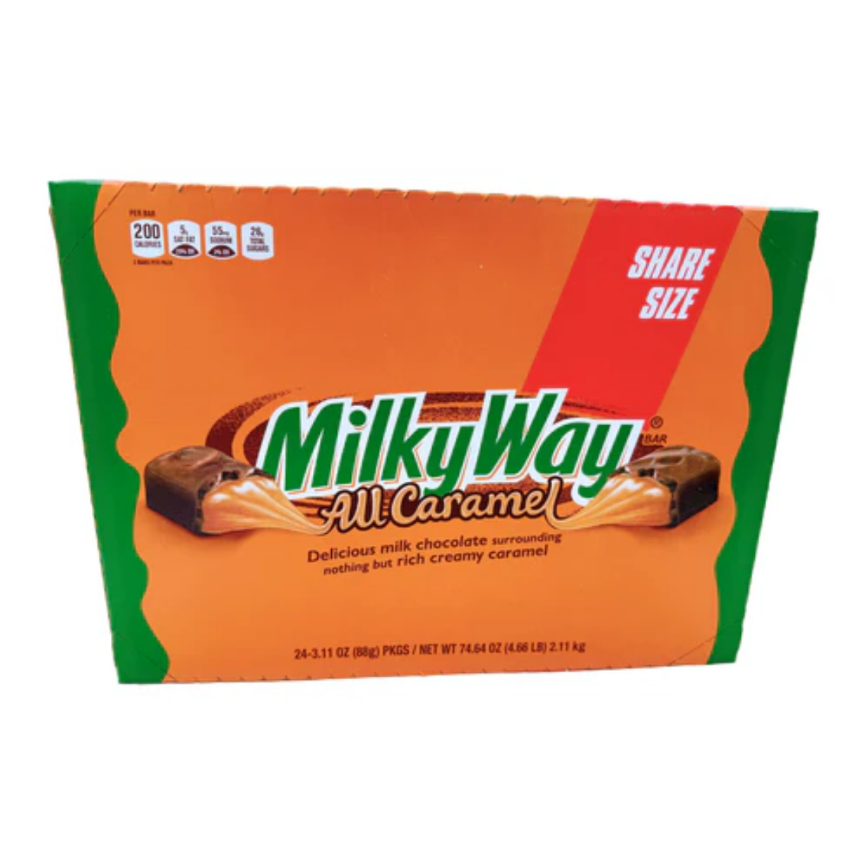 Milky Way All Caramel Share Size Candy Bar 3.11oz - 24ct