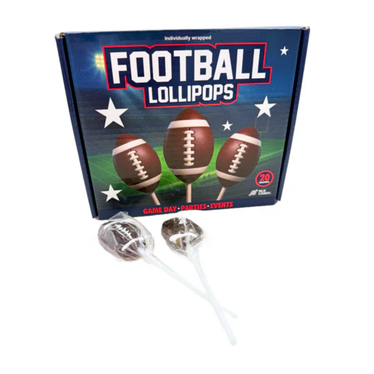 Mini Football Lollipops - 20ct