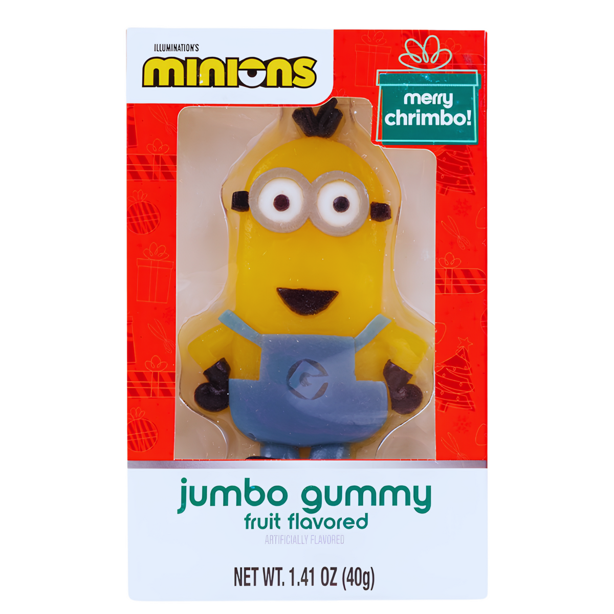 Minions Christmas Fruit Jumbo Gummy 1.41oz 12ct
