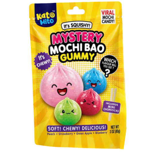 Mochi Mystery Bao Gummy Fruity Mix 3oz 12ct