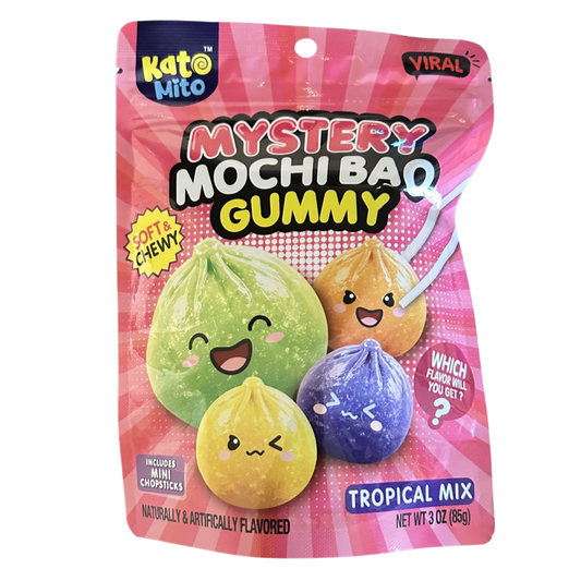Mochi Mystery Bao Gummy Tropical Mix 3oz 12ct