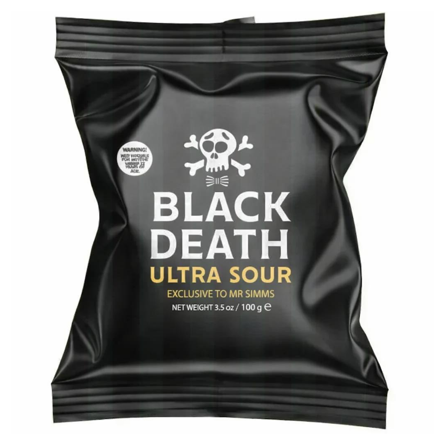 Mr. Simms Black Death Ultra Sour 3.5oz Bag 12ct