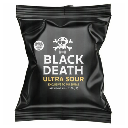 Mr. Simms Black Death Ultra Sour 3.5oz Bag 12ct