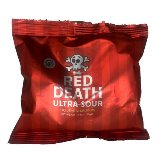 Mr Simms Red Death Ultra Sour Candy 3.5oz 12ct
