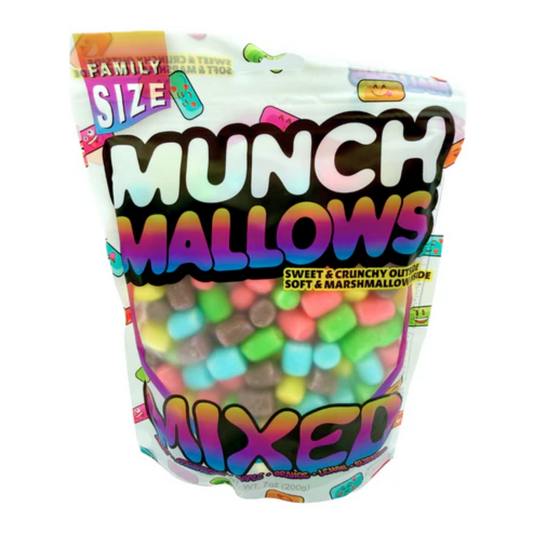 Munch Mallows Mixed Marshmallow Candy 7oz - 12ct
