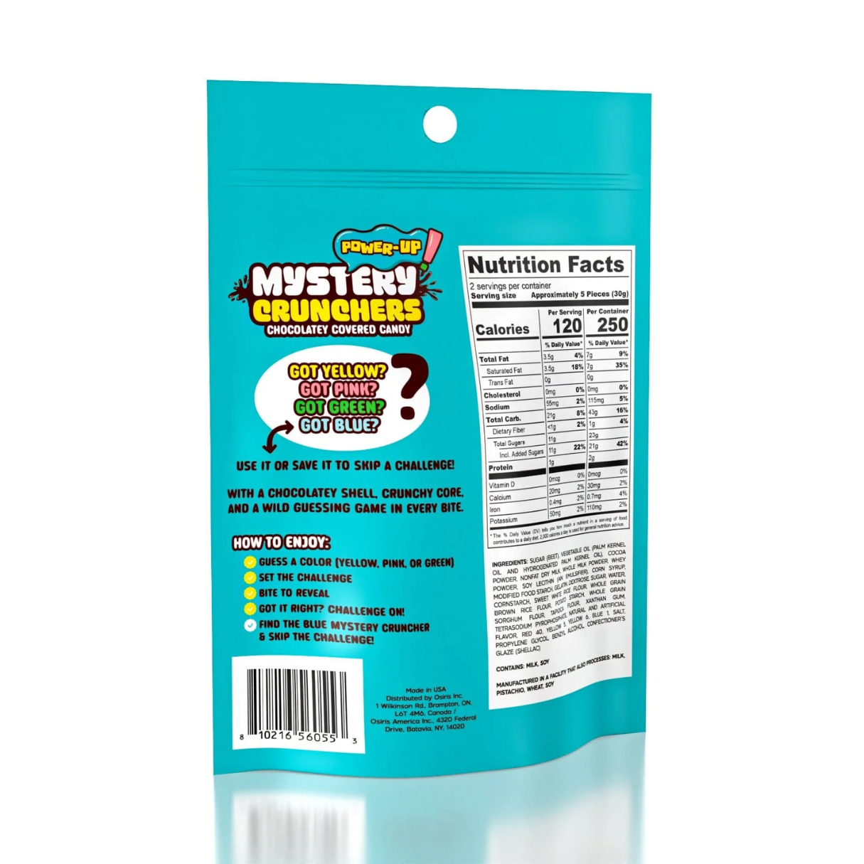 Mystery Crunchers Milk Chocolate Covered Candy 2.1oz - 12ct