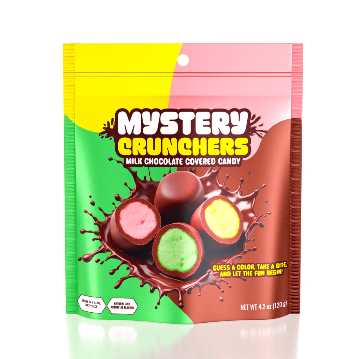 Mystery Crunchers Milk Chocolate Covered Candy 4.2oz - 12ct