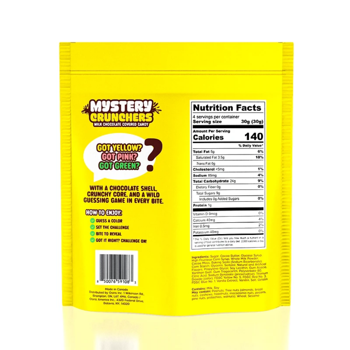Mystery Crunchers Milk Chocolate Covered Candy 4.2oz - 12ct