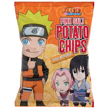 Naruto Shippuden Pink Salt Potato Chips 1.9oz 12ct