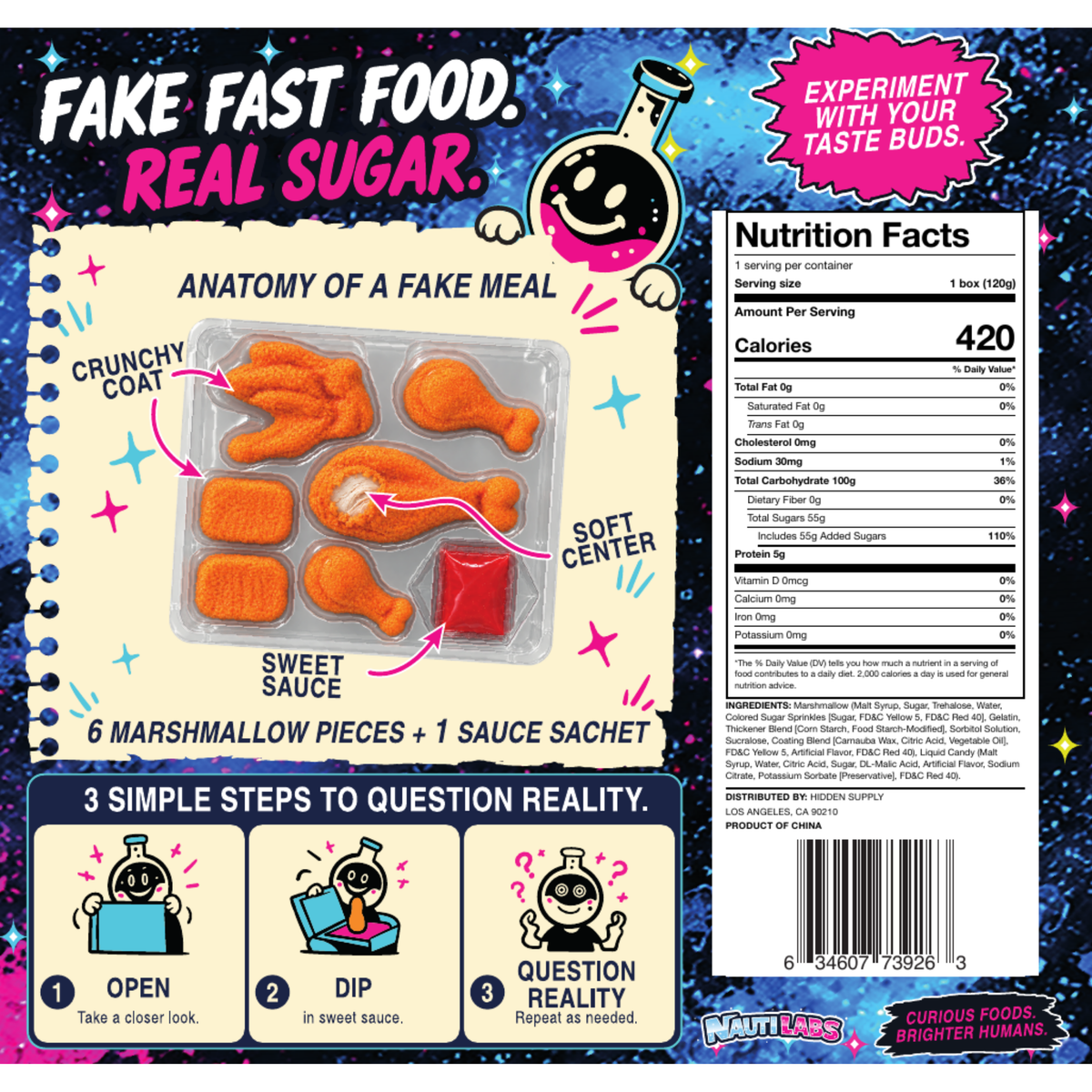 Nauti Labs Fried and Confused Chicken Marshmallow Kit 4.2oz 12ct