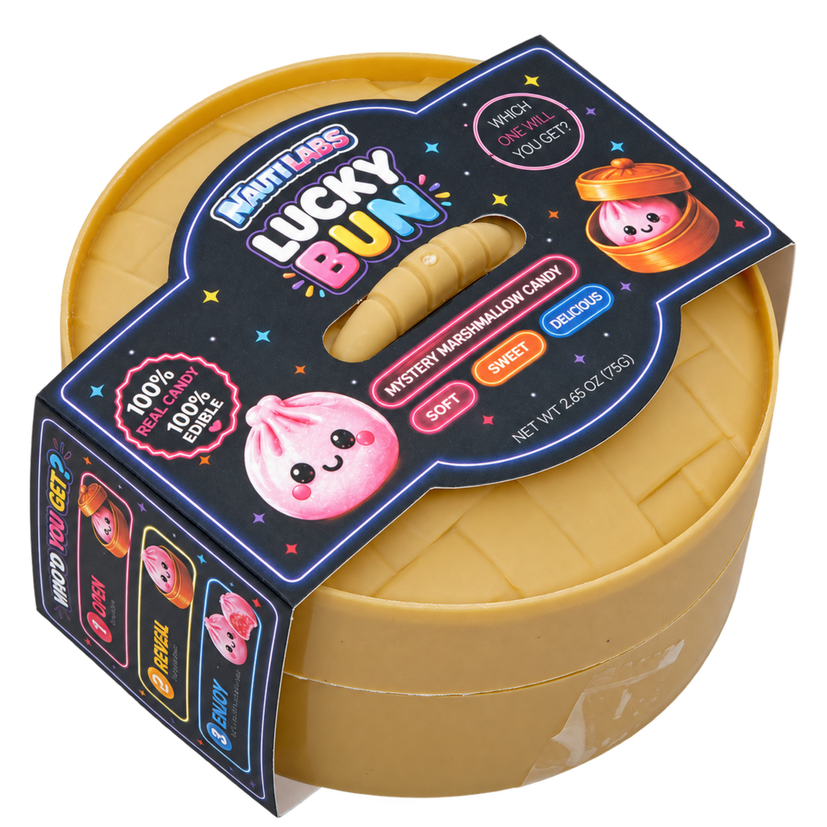 Nauti Labs Lucky Bun Mystery Dumpling Marshmallow Candy 2.7oz 12ct