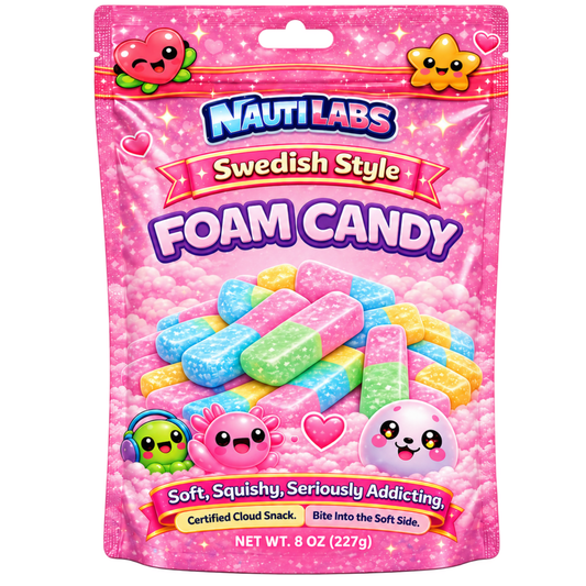 Nauti Labs Swedish Style Foam Candy Mix 8oz 12ct