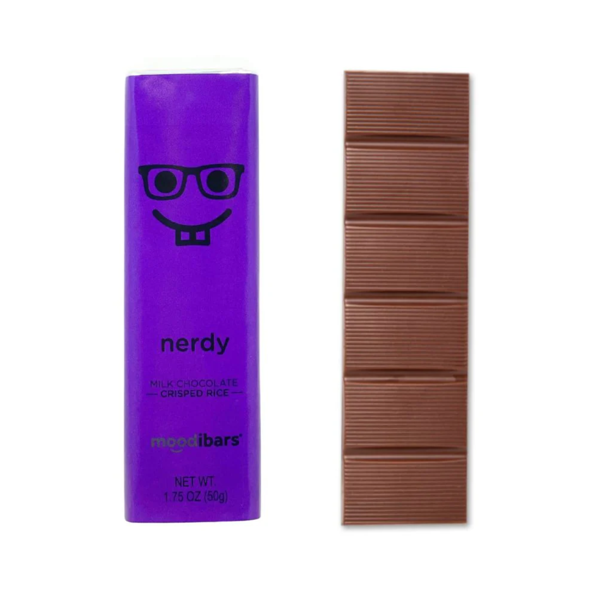 Nerdy Moodibar - Milk Chocolate Crisped Rice Bar 1.75oz / 24pcs