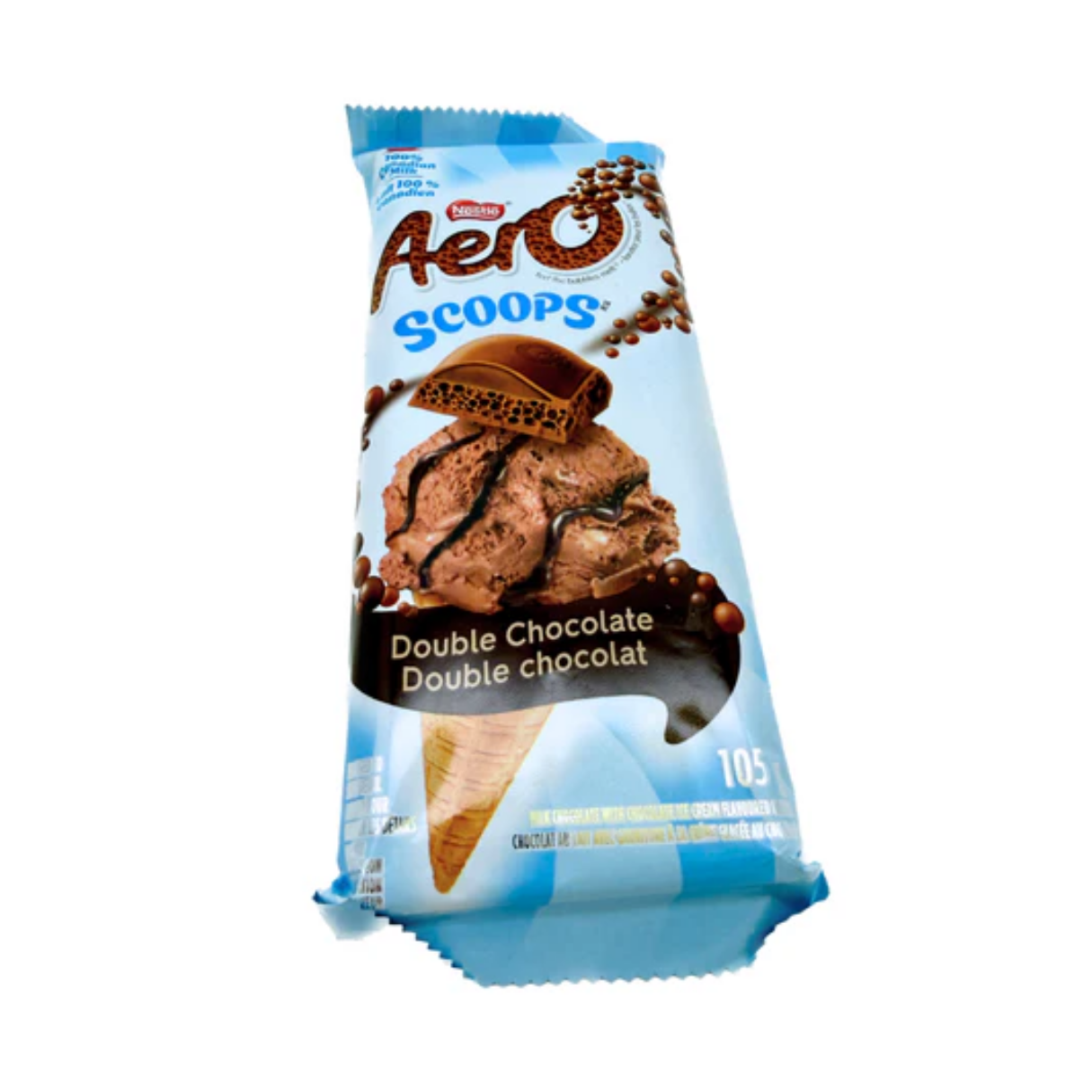 Nestle Aero Scoops Double Chocolate Bar 105g - 15ct