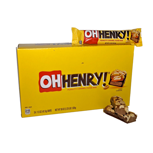 Oh Henry! Peanutty Caramel Fudge Bar 1.5oz 24ct