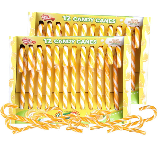 Creamsicle Orange Flavored Candy Canes 5.29oz - 12ct