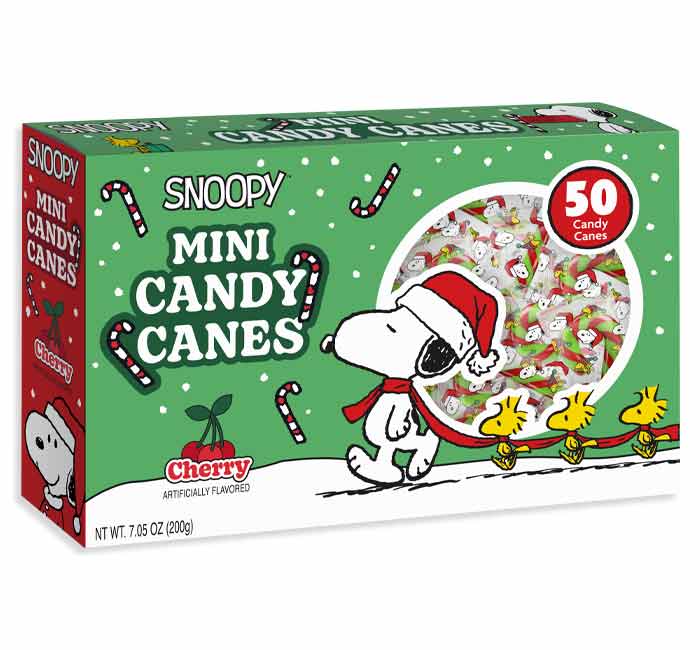 Snoopy Mini Candy Cane Box 7.05oz - 12ct