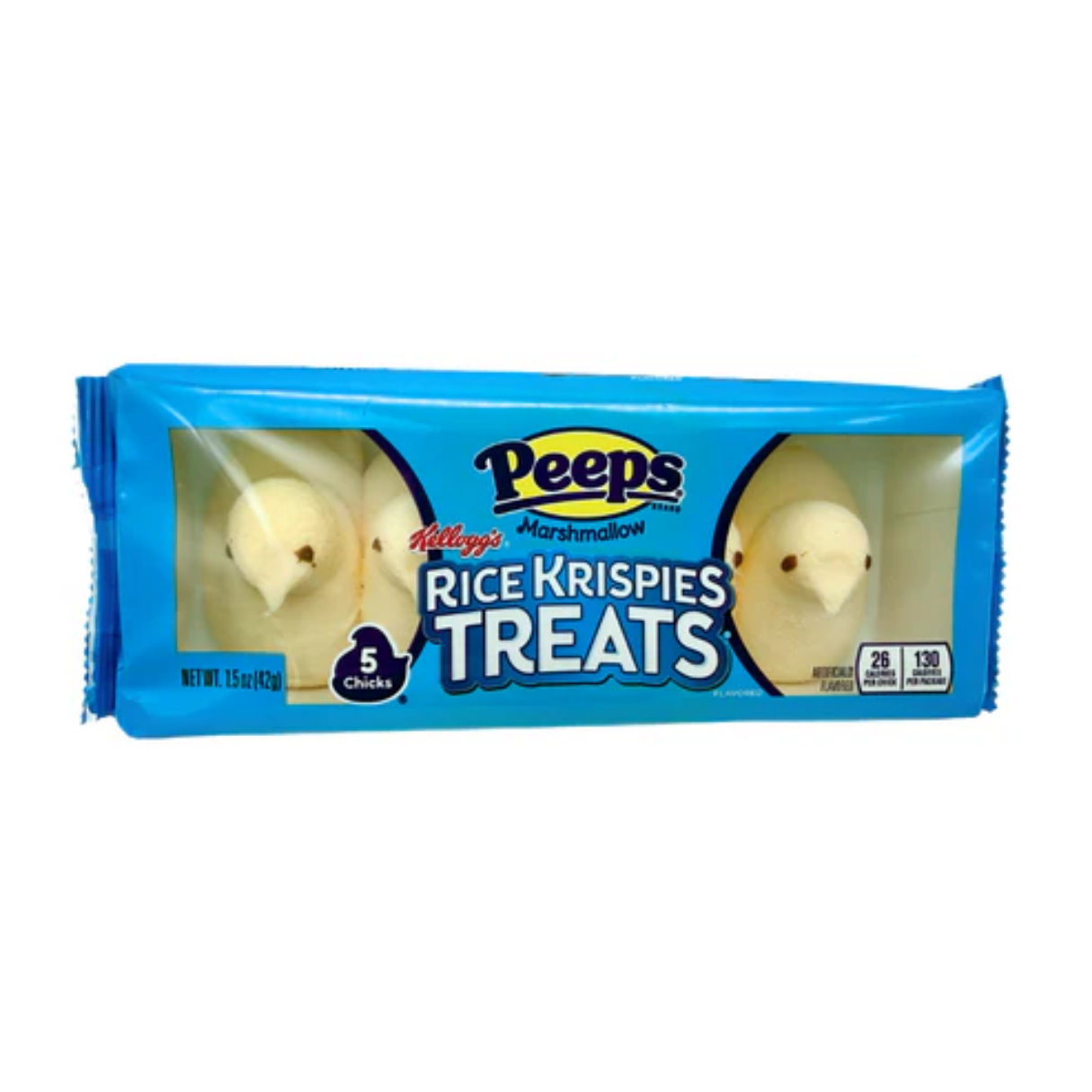PEEPS Marshmallow Rice Krispy Treats Chicks 1.5oz 12ct