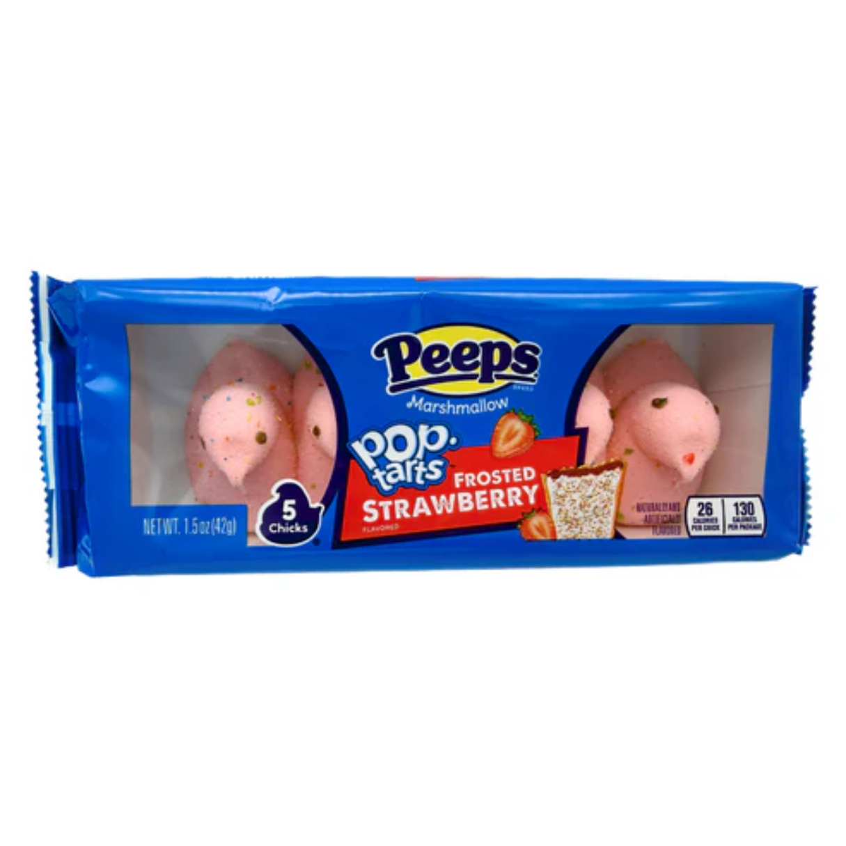 PEEPS Pop Tarts Frosted Strawberry Chicks 1.5oz 12ct