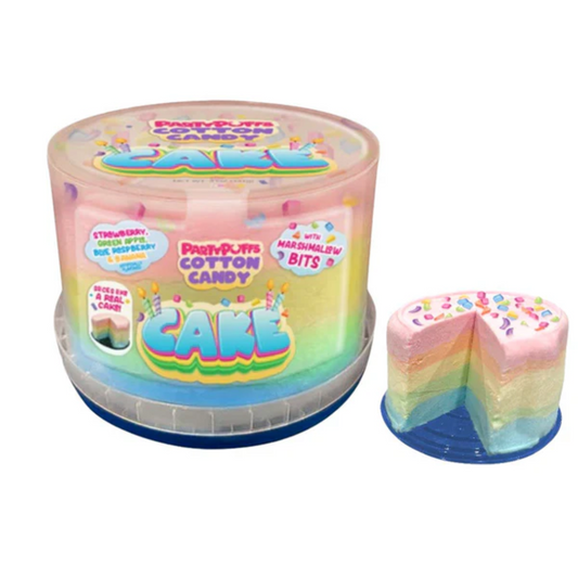 Party Puffs Cotton Candy Cake Tub 4oz - 6ct