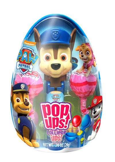 Paw Patrol Pop Ups Jumbo Lollipop Egg 0.70oz - 6ct