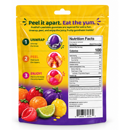 Peelable Gummy Mixed Assortment 5oz 12ct